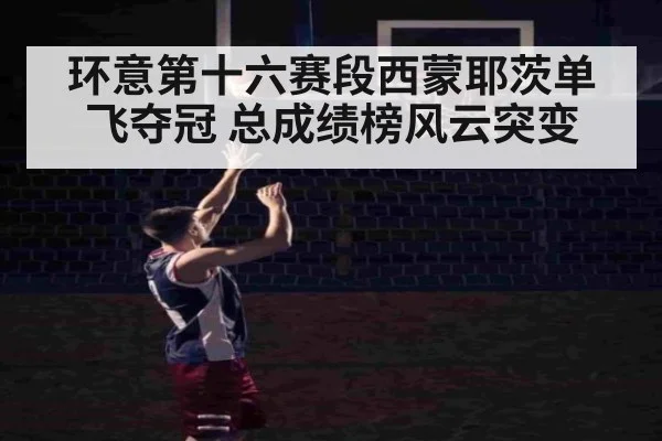 环意第十六赛段西蒙耶茨单飞夺冠 总成绩榜风云突变